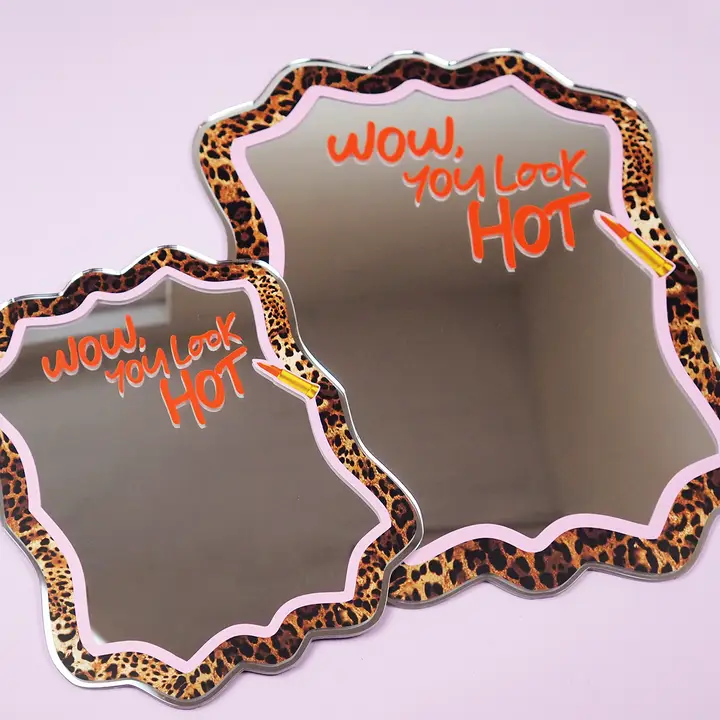 Leopard and Lippy Mirror S / L sizes available - Image 3