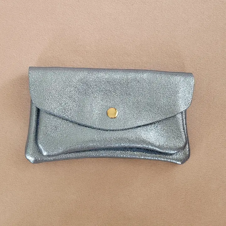 Metallic Leather Wallet - Colours assorted - Image 10