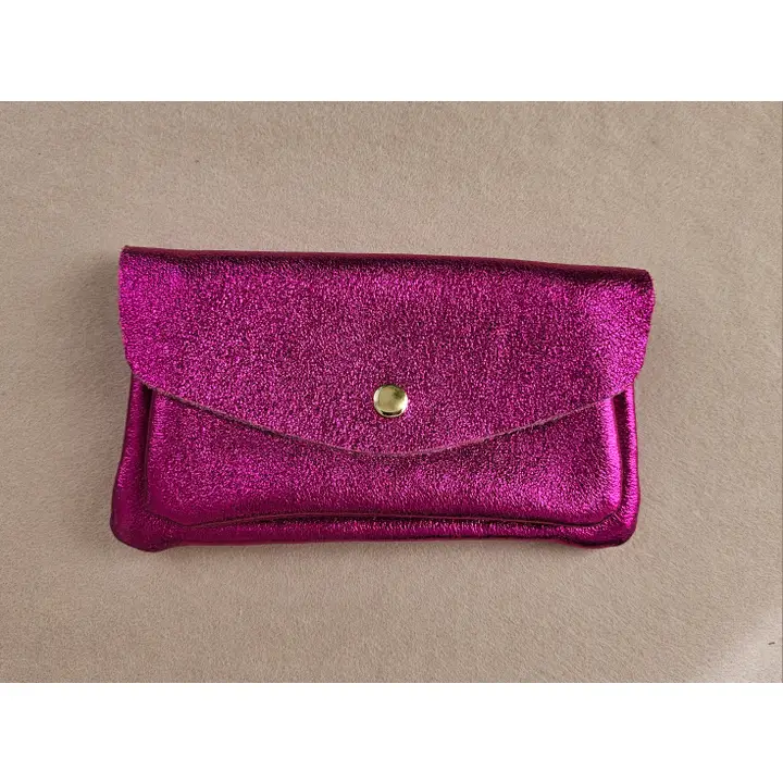 Metallic Leather Wallet - Colours assorted - Image 14