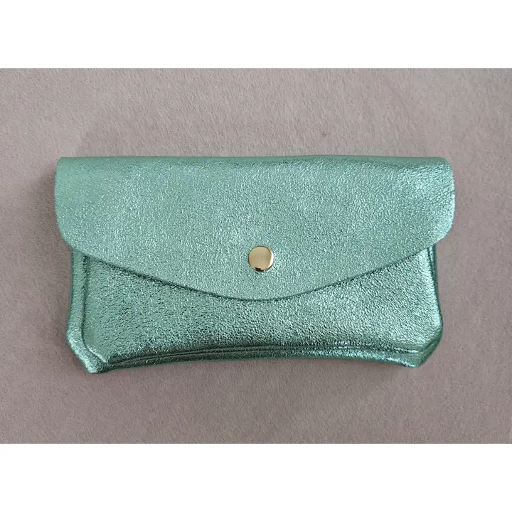 Metallic Leather Wallet - Colours assorted - Image 6