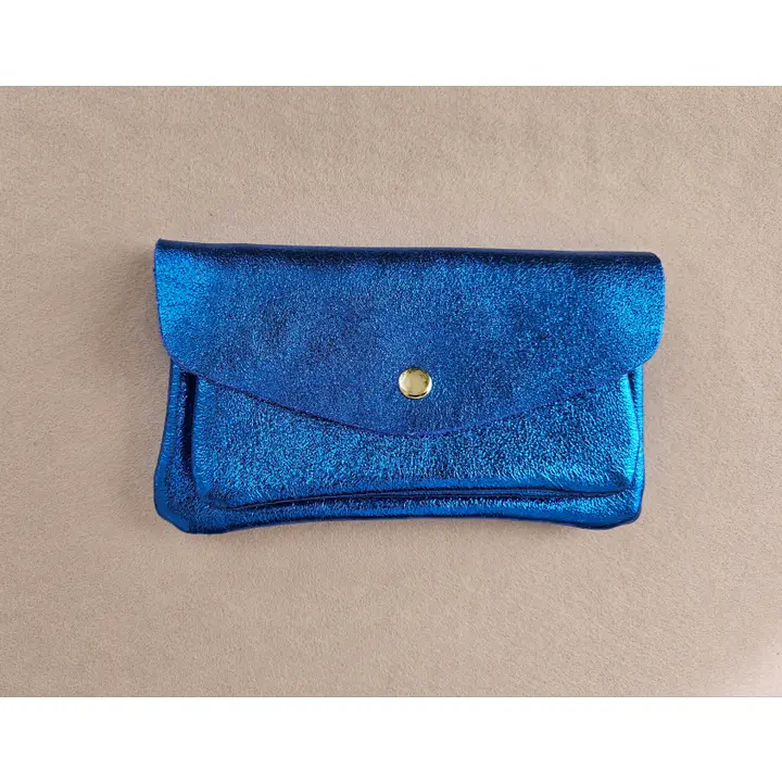 Metallic Leather Wallet - Colours assorted - Image 7