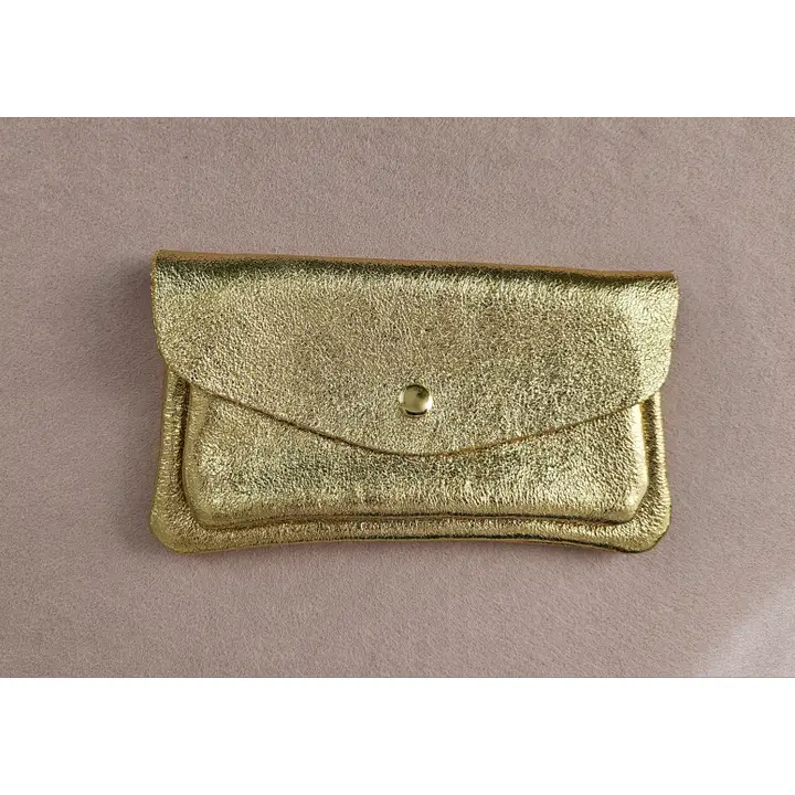 Metallic Leather Wallet - Colours assorted - Image 8