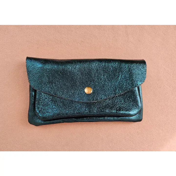 Metallic Leather Wallet - Colours assorted - Image 9